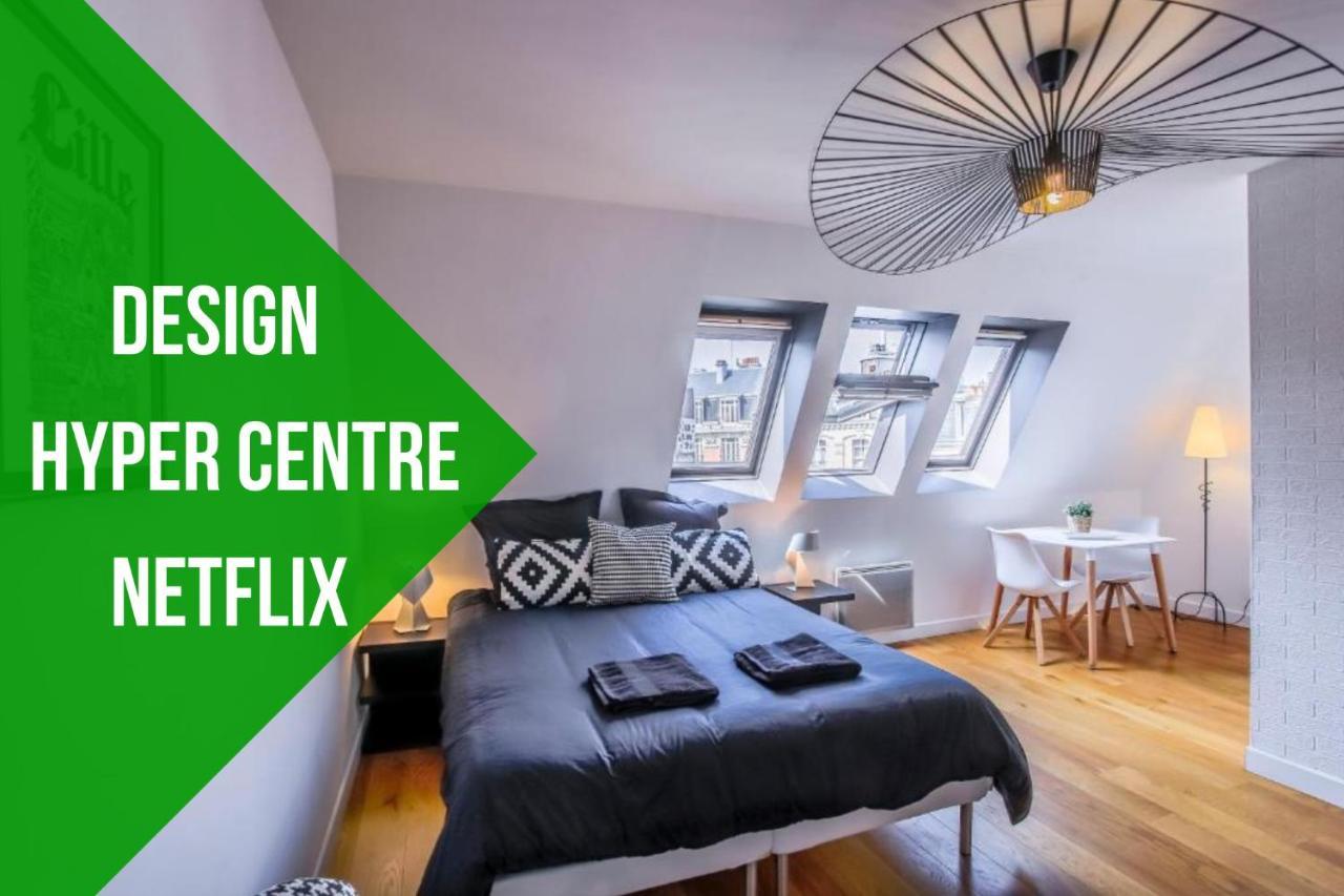 Appartement Design Hyper Centre Lille - Netflix Wifi Fibre - Parking 외부 사진